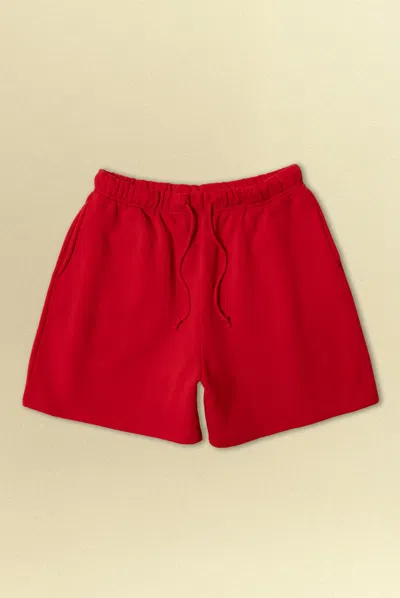 Elwood Core Sweatshort In Red