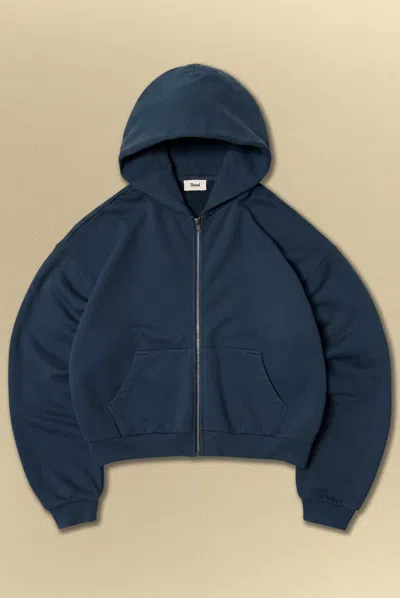 Elwood Core Zip Hoodie In Blue