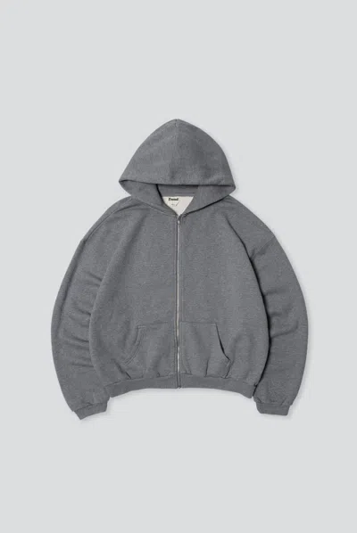 Elwood Core Zip Hoodie In Dark Ash Grey