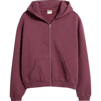 Elwood Core Zip Hoodie In Maroon