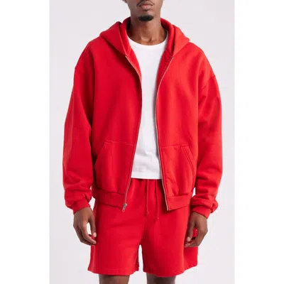Elwood Core Zip Hoodie In Red