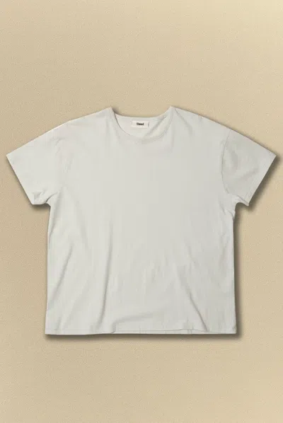 Elwood Crop Cap Sleeve Tee In White