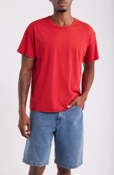 Elwood Crop Cotton T-shirt In Red