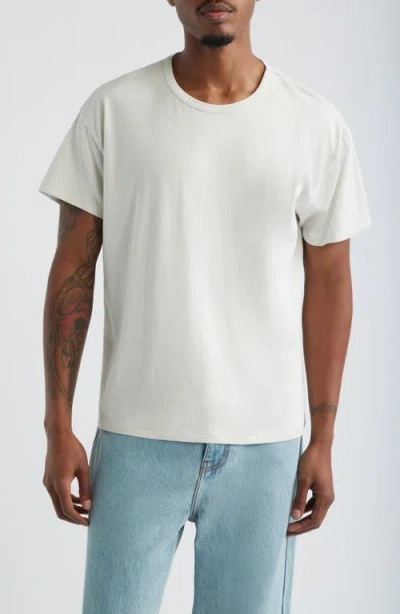 Elwood Crop Cotton T-shirt In White