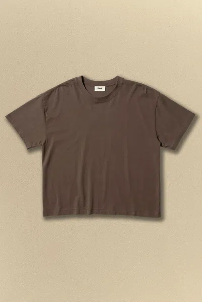 Elwood Crop Hill Tee In Brown