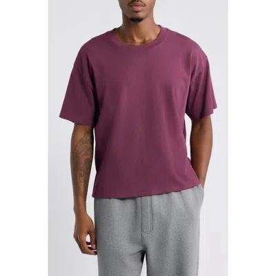 Elwood Crop Hill Tee In Maroon