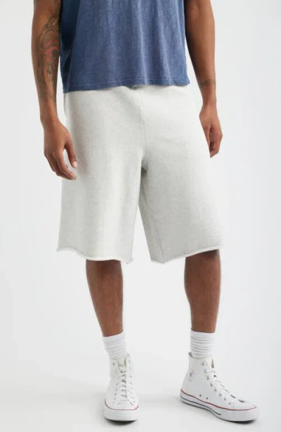 Elwood Cut Off Shorts In White