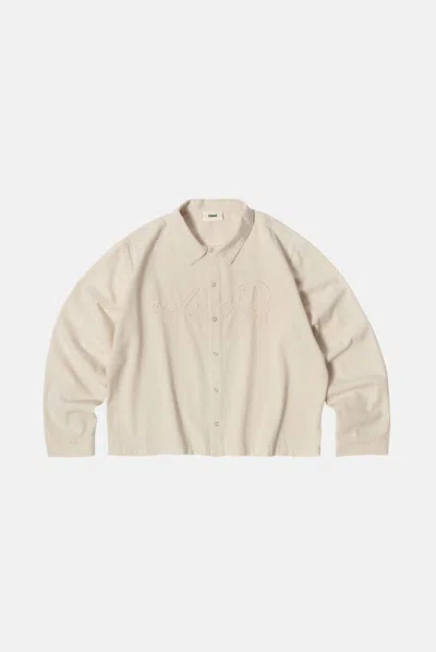 Elwood Cut Out Ls Shirt In Neutral