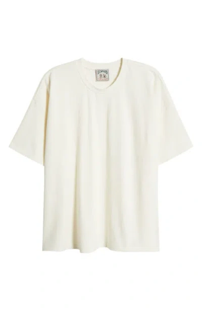 Elwood Dodgy Distressed T-shirt In Natural