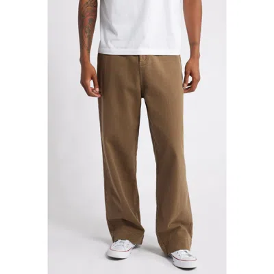 Elwood Everyday Straight Leg Pants In Dull Brown