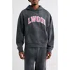 Elwood Fireside Distressed Logo Hoodie In Black