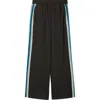 Elwood Gym Class Stripe Track Pants In Black