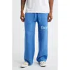 Elwood Intarsia Logo Baggy Sweatpants In Blue