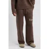Elwood Intarsia Logo Baggy Sweatpants In Bordeaux