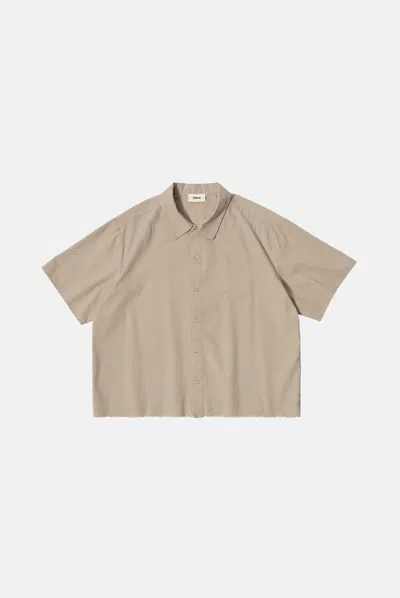 Elwood Key Hole Ss Shirt In Brown