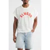 Elwood Logo Mesh Graphic T-shirt In White