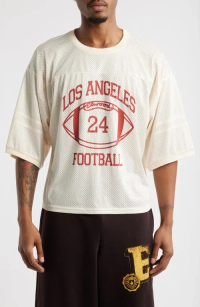 Elwood Mesh Practice Jersey Top In Neutral