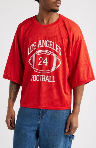 Elwood Mesh Practice Jersey Top In Game Day Red