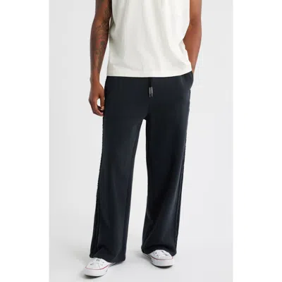 Elwood Metal Cotton Terry Sweatpants In Black