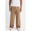 Elwood Metal Cotton Terry Sweatpants In Brown