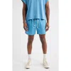 Elwood Olympic Embroidered Logo Nylon Shorts In Blue