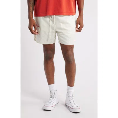Elwood Olympic Embroidered Logo Nylon Shorts In Lotus