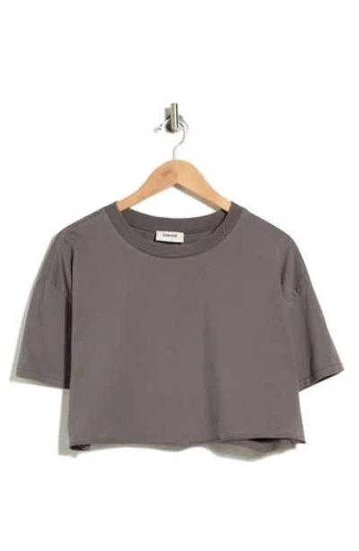 Elwood Organic Cotton Oversize Baby T-shirt In Vintage Black