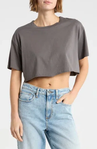 Elwood Organic Cotton Oversize Baby T-shirt In Vintage Grey