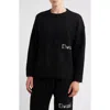 Elwood Oversize Crewneck Sweater In Black