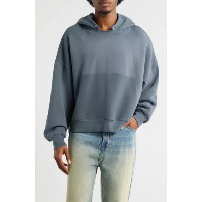 Elwood Oversize Cut Throat Hoodie In Gray