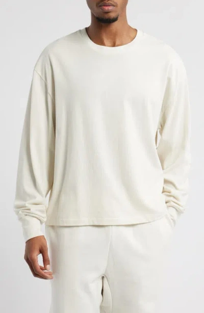 Elwood Oversize Long Sleeve T-shirt In Pearl