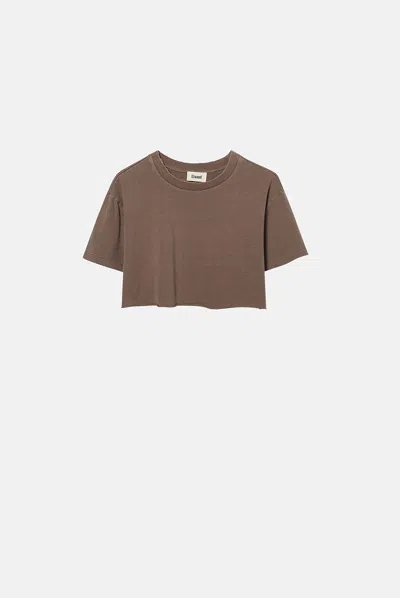 Elwood Oversized Baby Core Tee In Brown