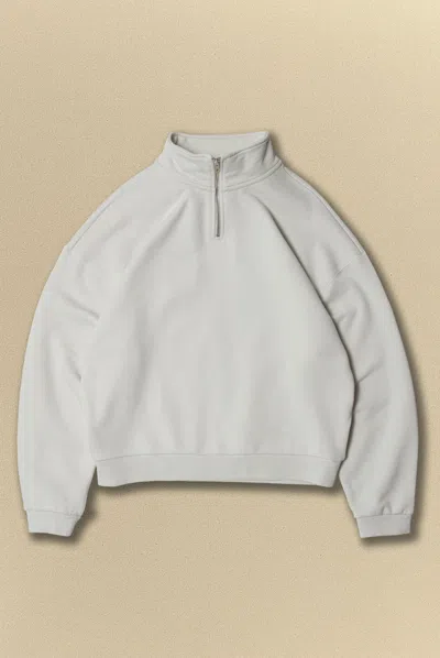 Elwood Oversized Core Quarter Zip In Gray