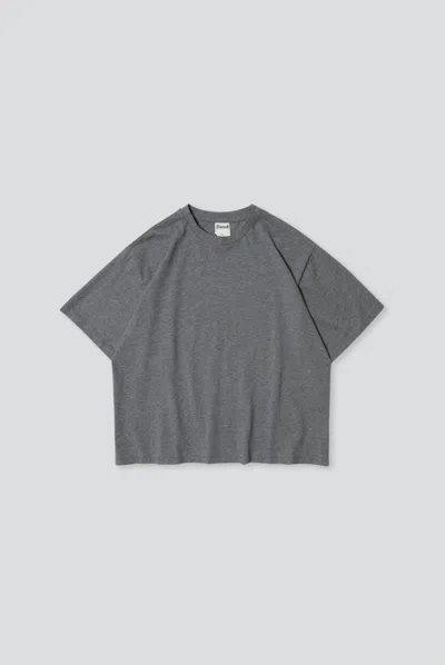 Elwood Oversized Core Tee In Dark Ash Grey
