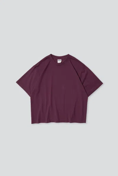 Elwood Oversized Core Tee In Maroon