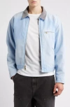 Elwood Petrol Canvas Jacket In Blue