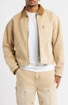 Elwood Petrol Canvas Jacket In Neutral