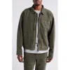Elwood Petrol Denim Jacket In Forest