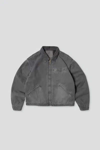 Elwood Petrol Jacket In Dark Ash Grey