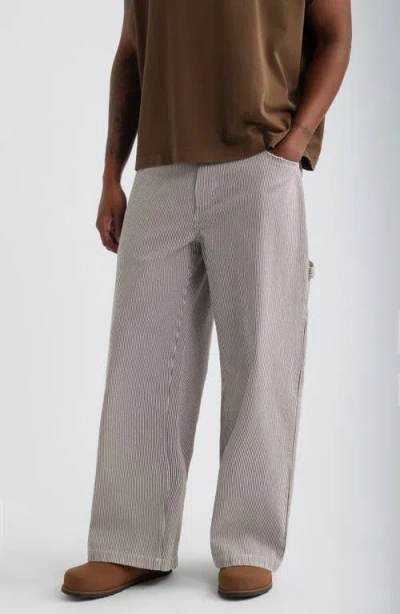 Elwood Pinstripe Pants In Black