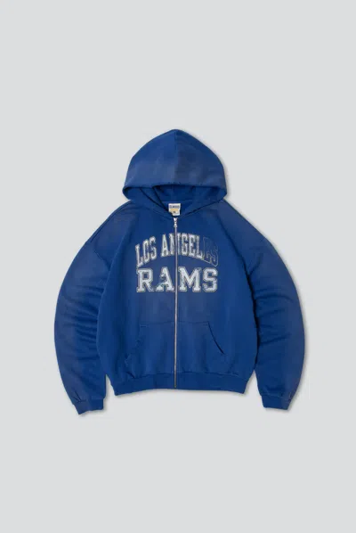 Elwood Rams Zip Hoodie In Blue