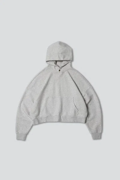Elwood Rectangle Hoodie In Ash Grey