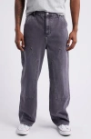 Elwood Relaxed Fit Denim Carpenter Pants In Grey