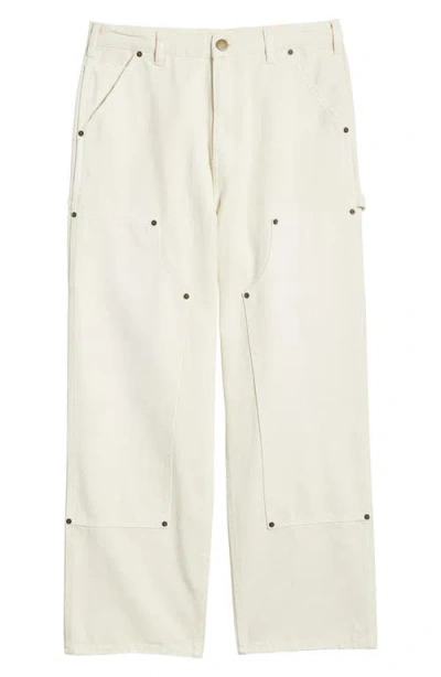 Elwood Relaxed Fit Denim Carpenter Pants In Parchment