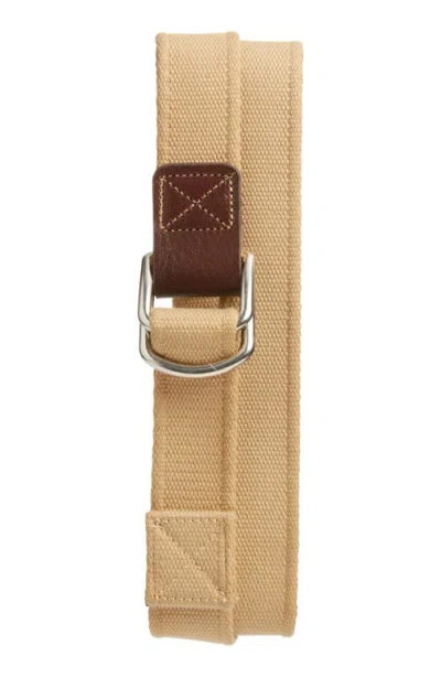 Elwood Slacker Woven Belt In Khaki