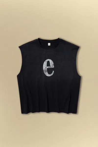 Elwood Sleeveless Graphic T-shirt In Black