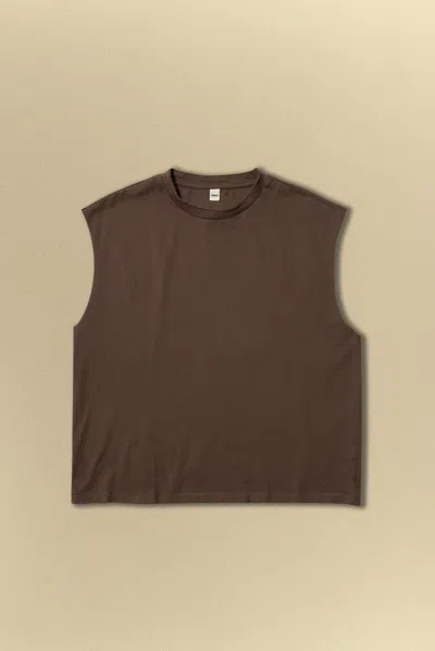 Elwood Sleeveless Tank In Brown