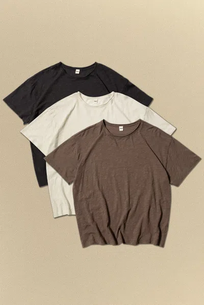 Elwood Slub Tee 3 Pack In Multi