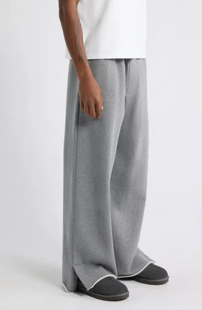 Elwood Split Hem Sweatpants In Dark Ash Grey