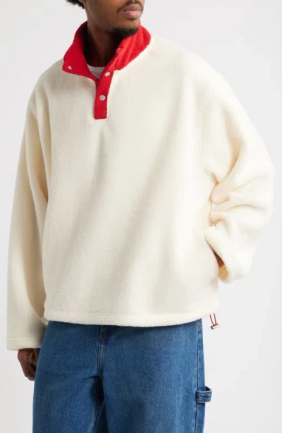 Elwood Stadium Pullover In Field White